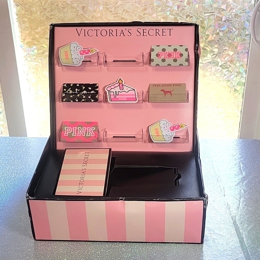 RARE HTF Victoria Secret Pink Gift Card Holder Prop Display Decoration
